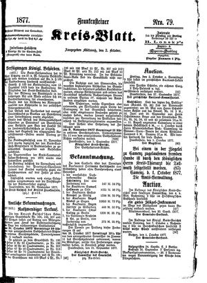 Frankensteiner Kreisblatt vom 03.10.1877