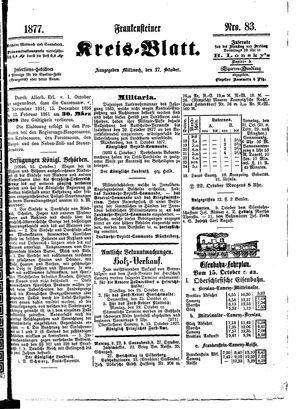 Frankensteiner Kreisblatt vom 17.10.1877