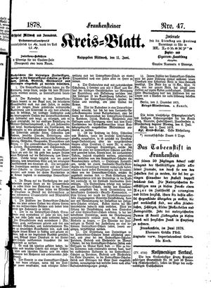 Frankensteiner Kreisblatt vom 11.06.1878