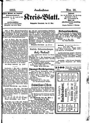 Frankensteiner Kreisblatt vom 12.05.1883