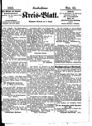 Frankensteiner Kreisblatt vom 08.08.1883