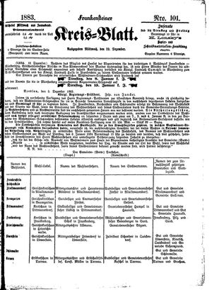 Frankensteiner Kreisblatt vom 19.12.1883