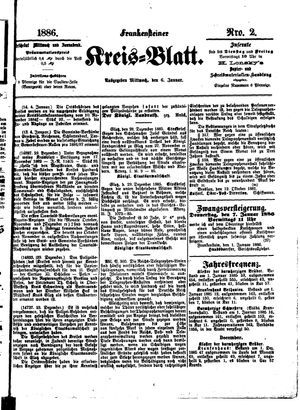 Frankensteiner Kreisblatt vom 06.01.1886
