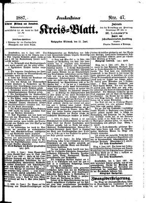 Frankensteiner Kreisblatt on Jun 15, 1887