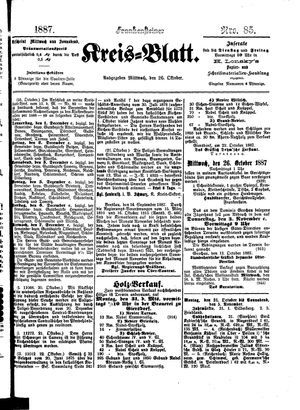Frankensteiner Kreisblatt vom 26.10.1887