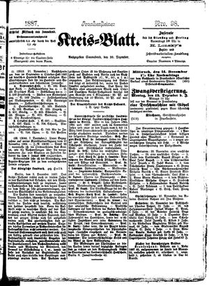Frankensteiner Kreisblatt vom 10.12.1887