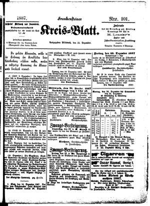 Frankensteiner Kreisblatt vom 21.12.1887