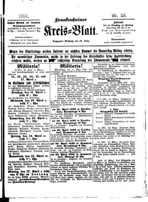 Frankensteiner Kreisblatt vom 29.03.1893