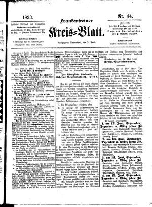 Frankensteiner Kreisblatt on Jun 3, 1893