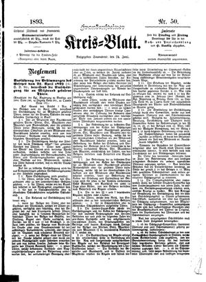 Frankensteiner Kreisblatt on Jun 24, 1893