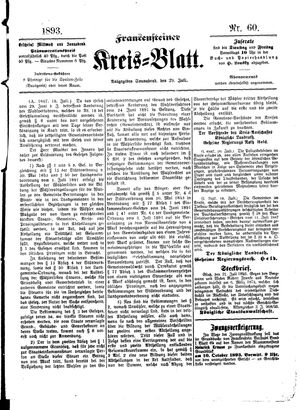 Frankensteiner Kreisblatt vom 29.07.1893