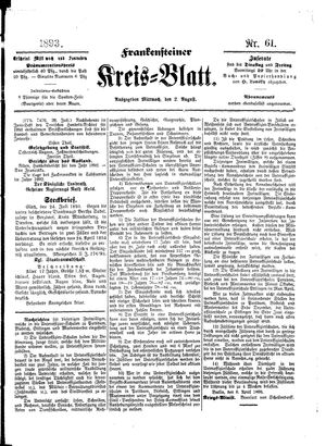 Frankensteiner Kreisblatt vom 02.08.1893