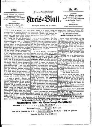 Frankensteiner Kreisblatt vom 16.08.1893
