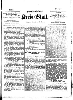 Frankensteiner Kreisblatt vom 11.10.1893