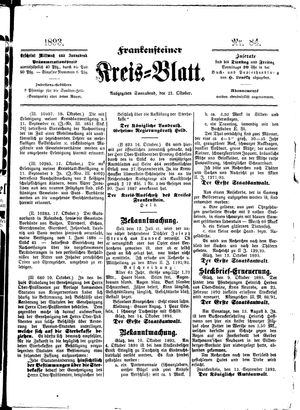 Frankensteiner Kreisblatt vom 21.10.1893