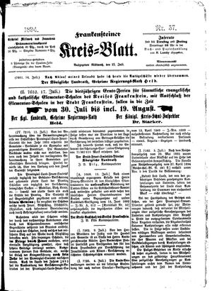Frankensteiner Kreisblatt vom 18.07.1894