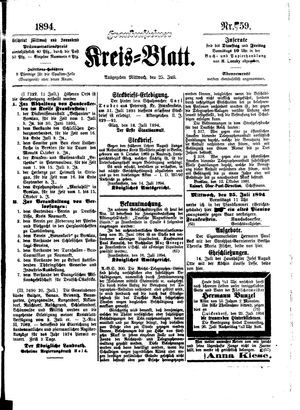 Frankensteiner Kreisblatt vom 25.07.1894
