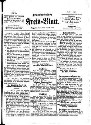 Frankensteiner Kreisblatt vom 28.07.1894