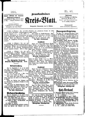 Frankensteiner Kreisblatt vom 06.10.1894