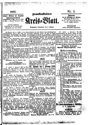 Frankensteiner Kreisblatt on Jan 5, 1895