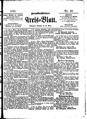 Frankensteiner Kreisblatt vom 20.03.1895