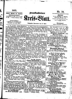 Frankensteiner Kreisblatt on Apr 27, 1895