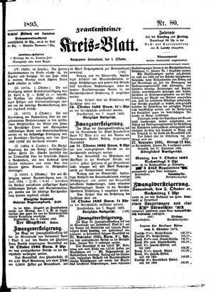 Frankensteiner Kreisblatt vom 05.10.1895