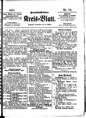 Frankensteiner Kreisblatt vom 12.10.1895