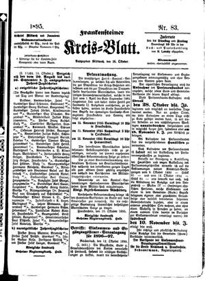 Frankensteiner Kreisblatt on Oct 16, 1895