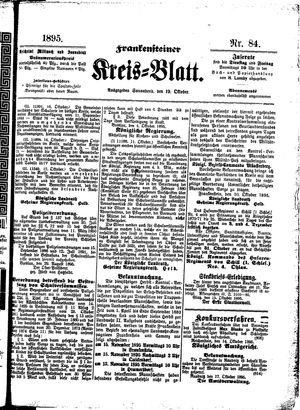 Frankensteiner Kreisblatt on Oct 19, 1895