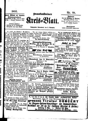 Frankensteiner Kreisblatt vom 02.11.1895