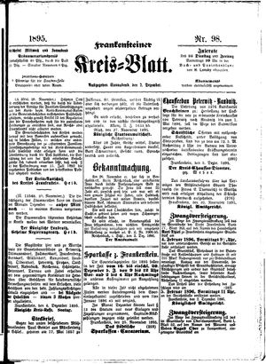 Frankensteiner Kreisblatt on Dec 7, 1895