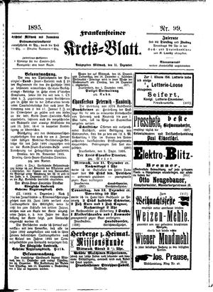 Frankensteiner Kreisblatt vom 11.12.1895