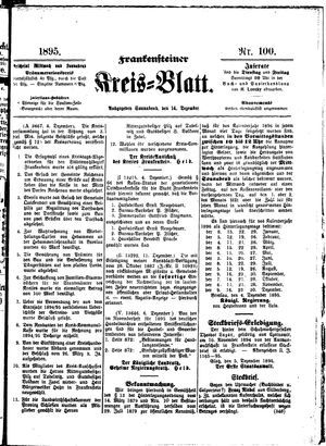 Frankensteiner Kreisblatt vom 14.12.1895