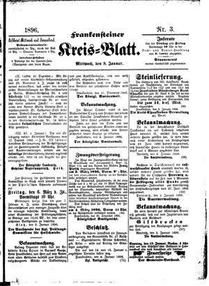 Frankensteiner Kreisblatt vom 08.01.1896