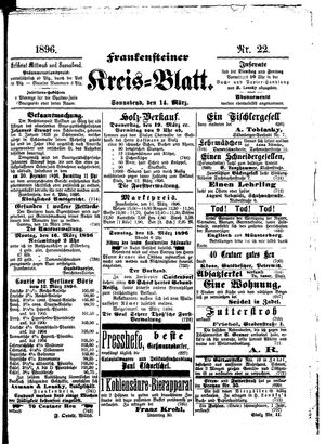 Frankensteiner Kreisblatt vom 14.03.1896