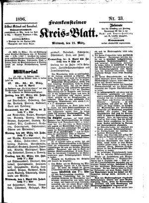 Frankensteiner Kreisblatt vom 18.03.1896