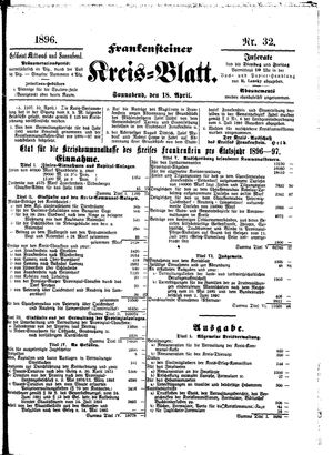Frankensteiner Kreisblatt vom 18.04.1896
