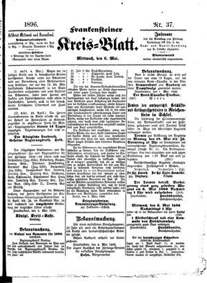 Frankensteiner Kreisblatt on May 6, 1896
