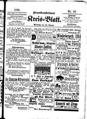 Frankensteiner Kreisblatt vom 26.08.1896