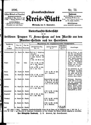 Frankensteiner Kreisblatt vom 09.09.1896