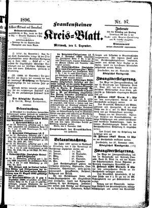 Frankensteiner Kreisblatt on Dec 2, 1896
