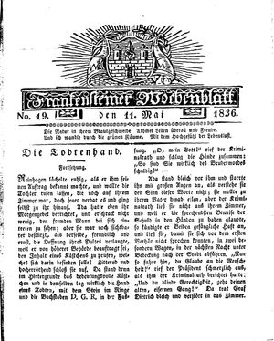 Frankensteiner Wochenblatt vom 11.05.1836