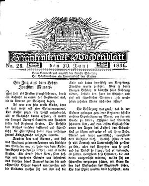 Frankensteiner Wochenblatt vom 30.06.1836