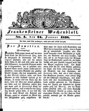 Frankensteiner Wochenblatt vom 24.01.1838