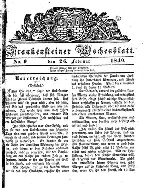 Frankensteiner Wochenblatt vom 26.02.1840