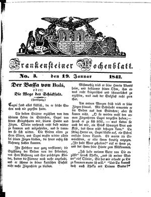 Frankensteiner Wochenblatt vom 19.01.1842