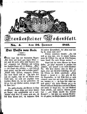Frankensteiner Wochenblatt vom 26.01.1842