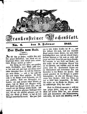 Frankensteiner Wochenblatt vom 09.02.1842