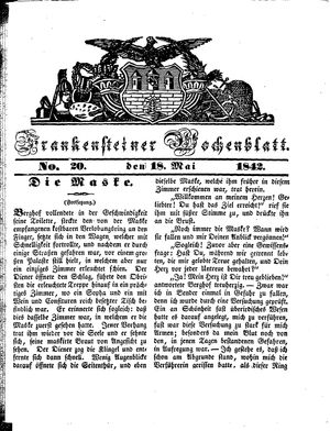 Frankensteiner Wochenblatt vom 18.05.1842